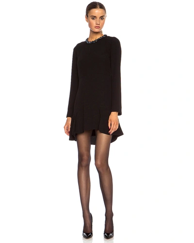 Wolford Individual 10 Back Seam Polyamide-blend Tights In Black
