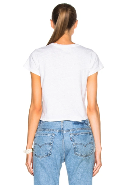 Shop Re/done 1950's Boxy Tee In Vintage White