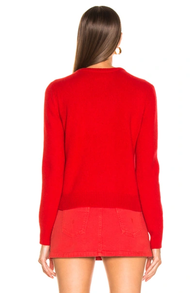 Shop Alberta Ferretti I Love You Sweater In Red