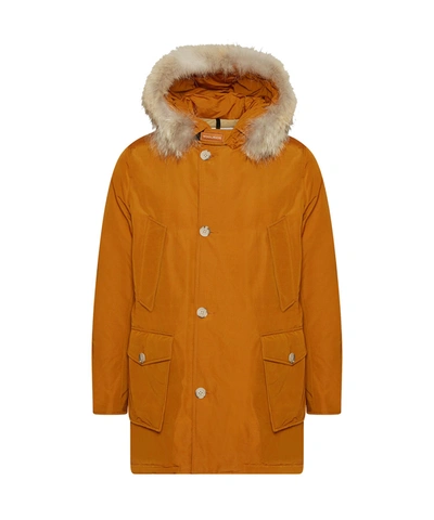 Shop Woolrich Arctic Parka With Detachable Fur In Bourbon