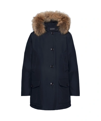 Shop Woolrich Arctic Parka Detachable Fur In Dark Navy