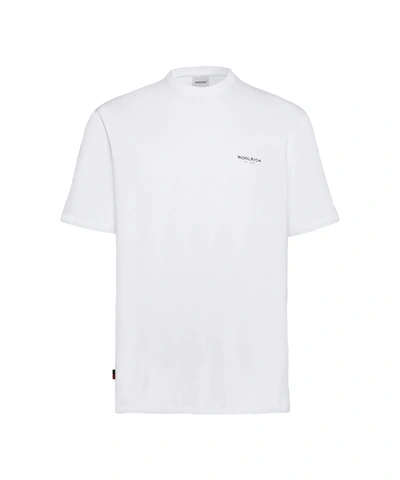 Shop Woolrich American T-shirt 100% Cotton In Bright White