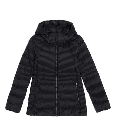 Shop Woolrich Hooded Tech Jacket In Black