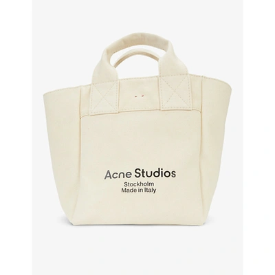 Shop Acne Studios Aleah Canvas Tote Bag In Beige
