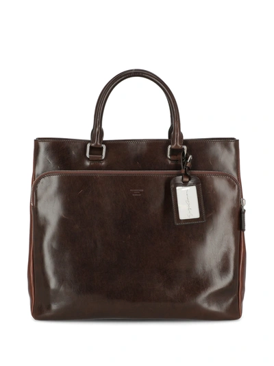 Pre-owned Giorgio Armani Bag In Brown
