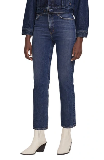 Shop Agolde Wilder Ankle Straight Leg Jeans In Hype