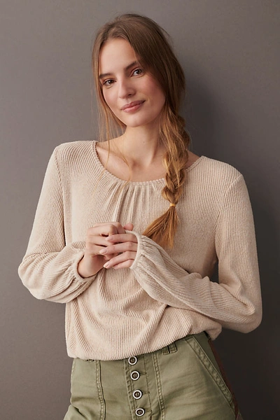 Shop Amadi Esther Pullover In Beige