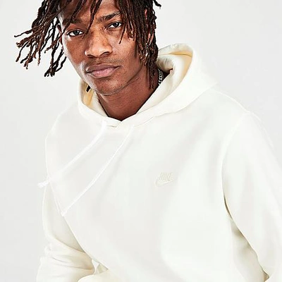 Shop Nike Sportswear Club Fleece Embroidered Hoodie In White