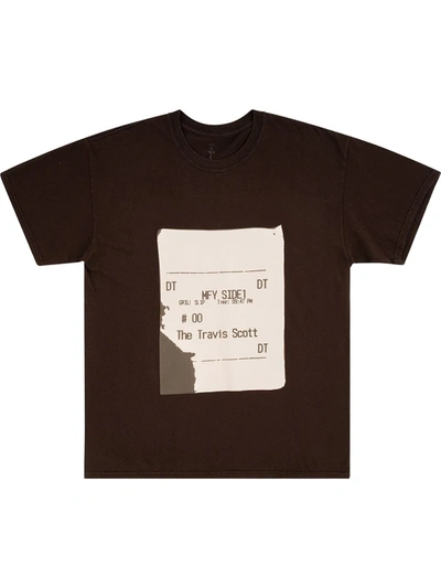Shop Travis Scott Astroworld Cpfm Grill T-shirt In Brown