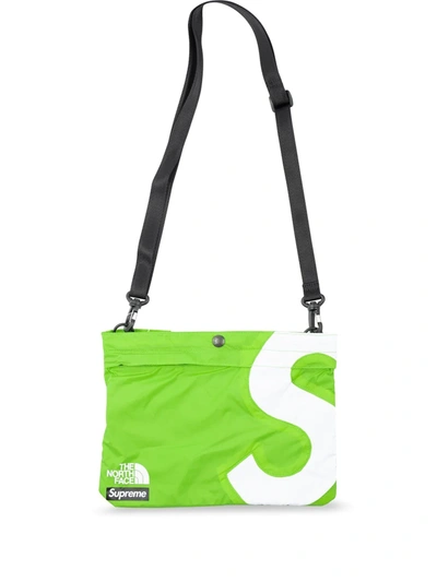 Supreme X The North Face S Logo Shoulder Bag In Green | ModeSens