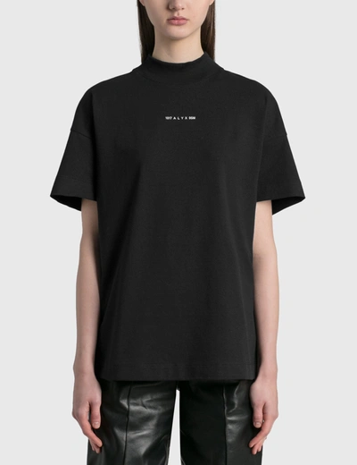 Shop Alyx Mockneck T-shirt In Black