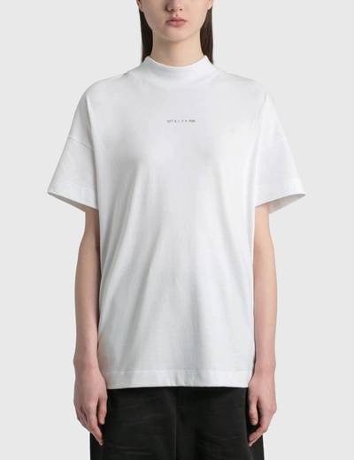 Shop Alyx Mockneck T-shirt In White