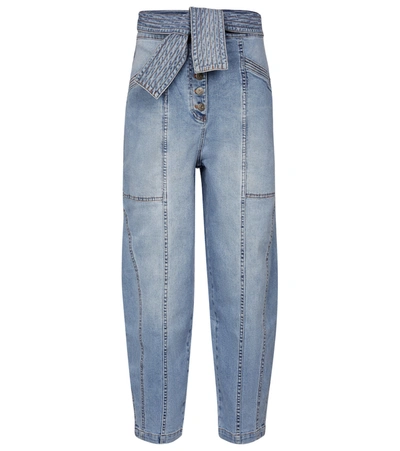 Shop Ulla Johnson Otto High-rise Straight Jeans In Blue