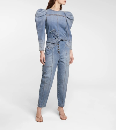 Shop Ulla Johnson Otto High-rise Straight Jeans In Blue