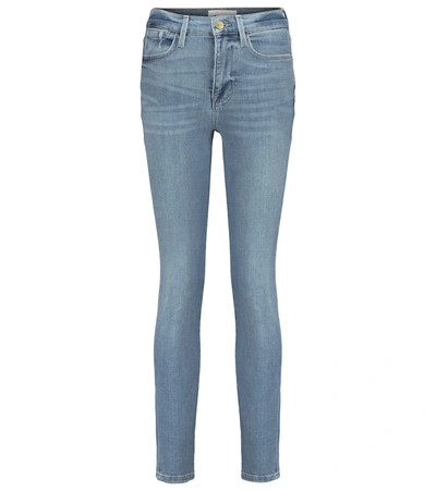 Shop Frame Le High Skinny Jeans In Blue