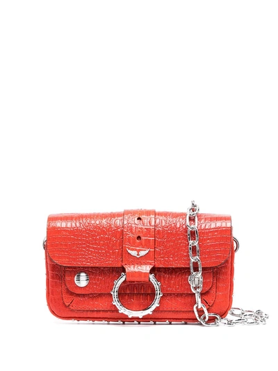 Shop Zadig & Voltaire Kate Embossed Wallet Bag In Red