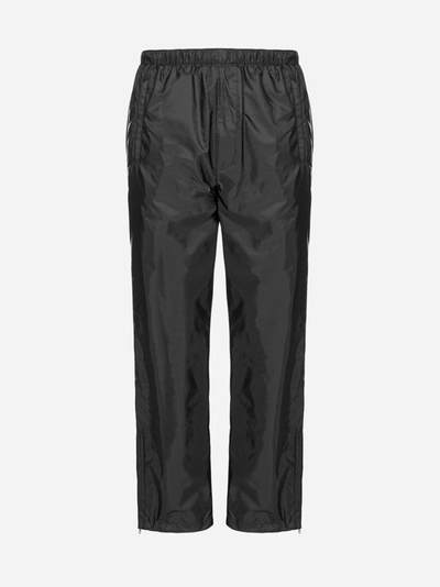 Shop Prada Pantaloni Sportivi In Re-nylon Con Placca-logo