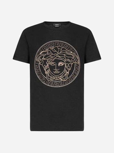 Shop Versace Medusa Cotton T-shirt