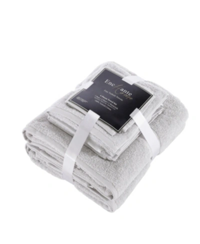 Shop Enchante Home Bomonti Turkish Cotton Towel 6 Piece Set In Silver