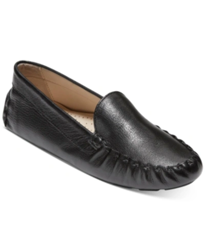 Shop Cole Haan Evelyn Driver Loafers In Black