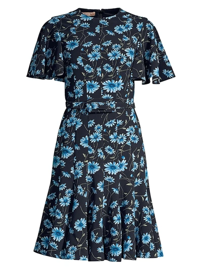 Shop Michael Kors Cornflower Belted Dance Dress