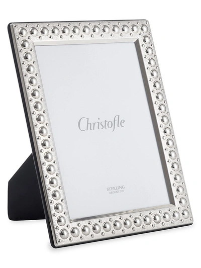 Shop Christofle Perles Sterling Silver Picture Frame