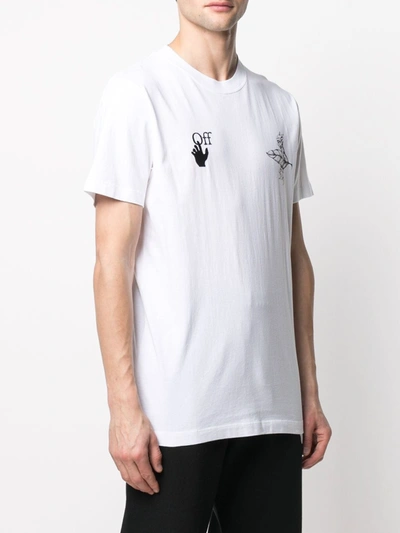 Shop Off-white Elves Cotton T-shirt In White