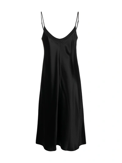 Shop La Perla Silk Nightgown In Black