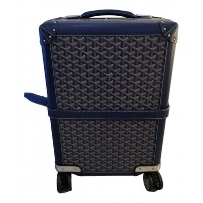 Pre-owned Cloth Travel Bag In Blue