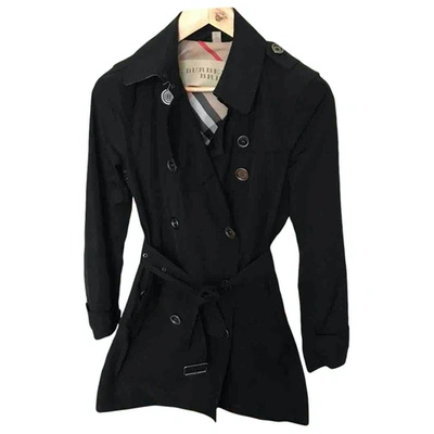 Pre-owned Burberry Black Trench Coat