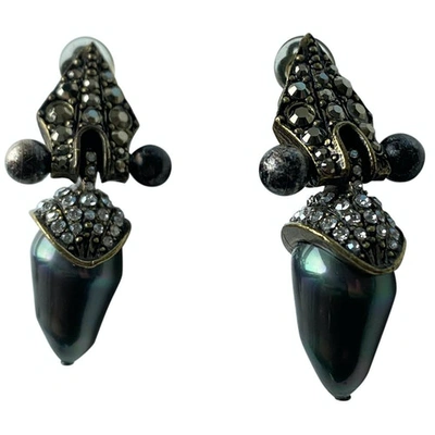 Pre-owned Lanvin Earrings In Black