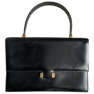 Pre-owned Moynat Paris Leather Tote In Black