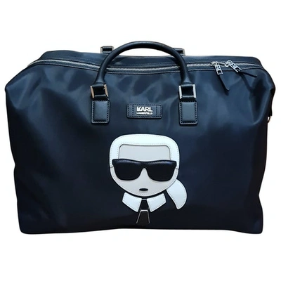 Pre-owned Karl Lagerfeld Weekend Bag In Black
