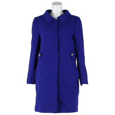 Pre-owned Moschino Navy Wool Coat