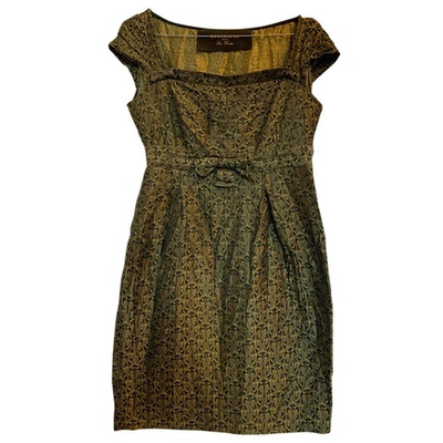 Pre-owned Holiday Mini Dress In Green