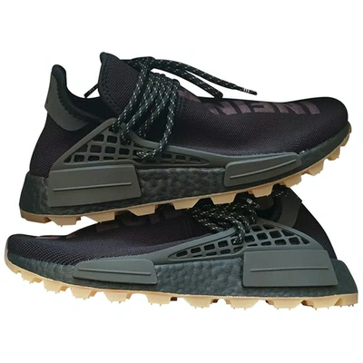 Pre-owned Adidas X Pharrell Williams Nmd Hu Low Trainers In Black