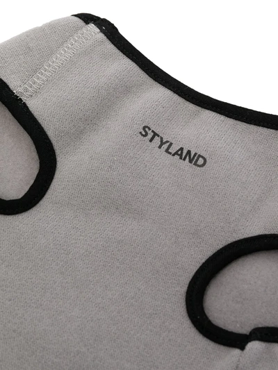 Shop Styland Logo Dog Jumper In Grey