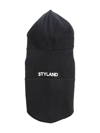 Shop Styland Logo Print Dog Jumper In Black