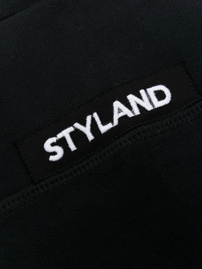 Shop Styland Logo Print Dog Jumper In Black