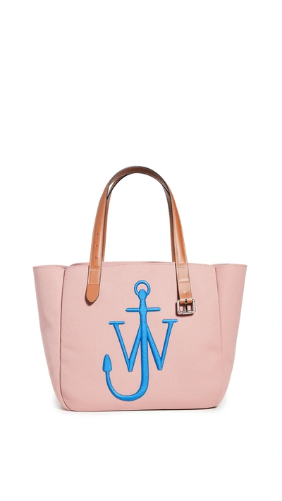 Shop Jw Anderson Belt Tote In Pink/blue