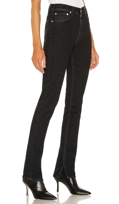 Shop Helmut Lang Skinny Jean In Black Stone