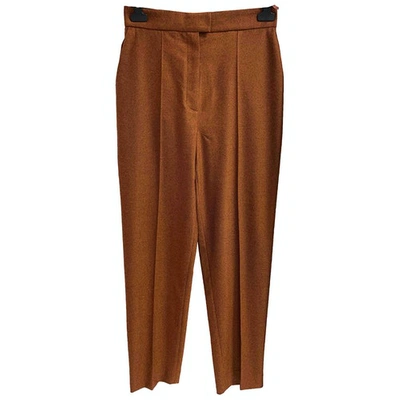 Pre-owned Martin Grant Wool Large Pants In Orange