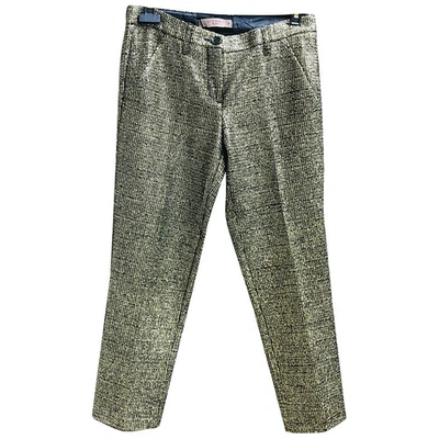 Pre-owned Etro Trousers In Gold