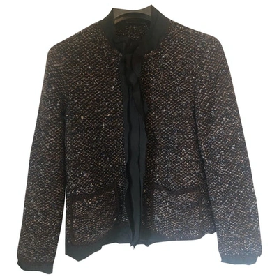 Pre-owned Lanvin Tweed Suit Jacket In Metallic