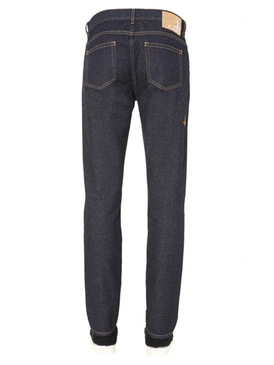 Shop Vivienne Westwood Classic Tapered Jeans In Denim