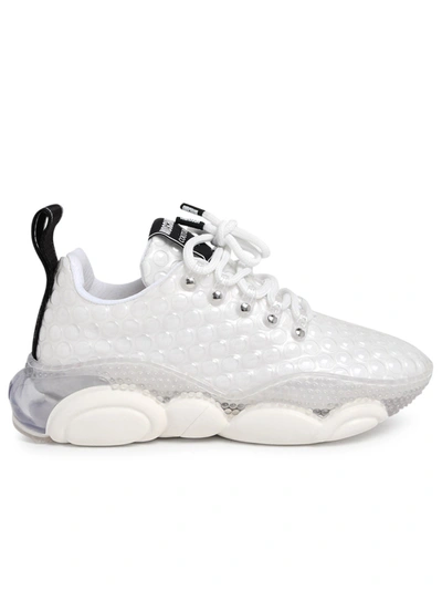 Shop Moschino White Bolla30 Sneakers