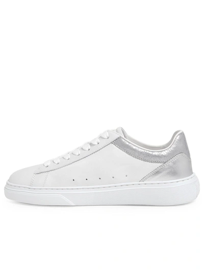 Shop Hogan White H365 Sneakers In Silver
