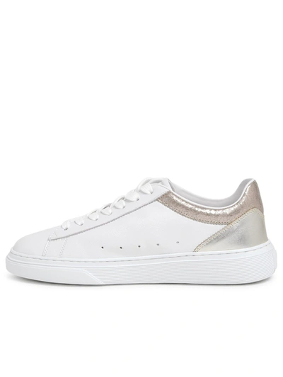Shop Hogan White H365 Sneakers In Gold