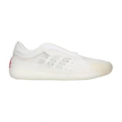 Shop Prada For Adidas A+p Luna Rossa 21 Sneakers In Wht Silvmt Red
