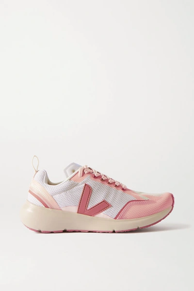 Shop Veja + Net Sustain Condor 2 Alveomesh And Jersey Sneakers In Pink
